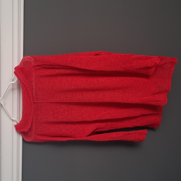 Coral red sweater - Picture 4 of 4